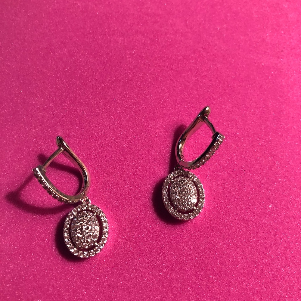 NWOT Crystal Adorned Earrings